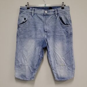 Denim &Denim Light Blue Jeans with Button Accent